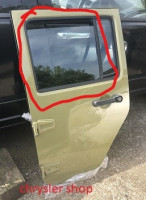 okno levých zadních dveří / světlé - ORIGINÁLNÍ DÍL 